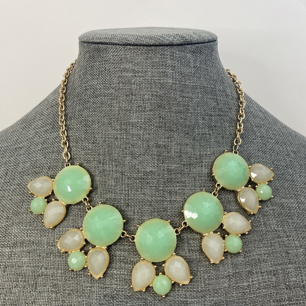 Charming Charlie Mint Green BUBBLE necklace
